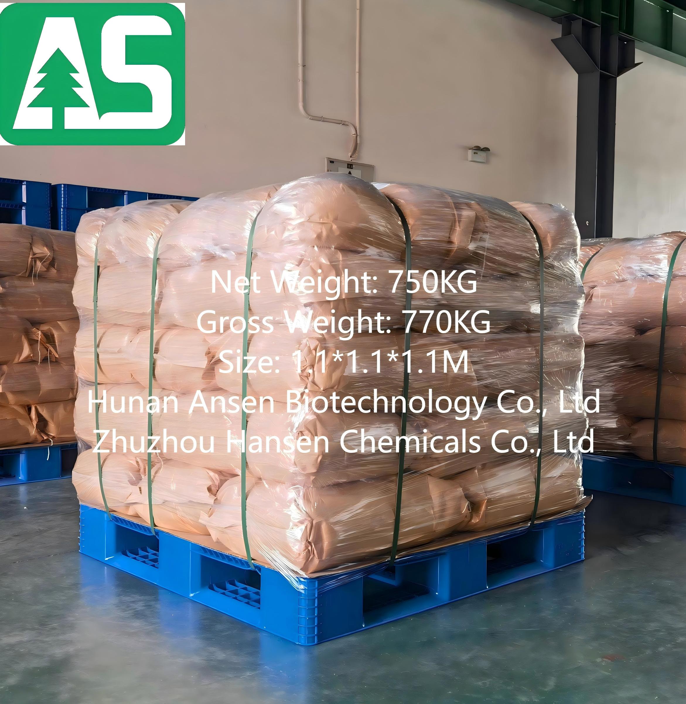 750kg MSM with kraft bags onto blue plastic pallet