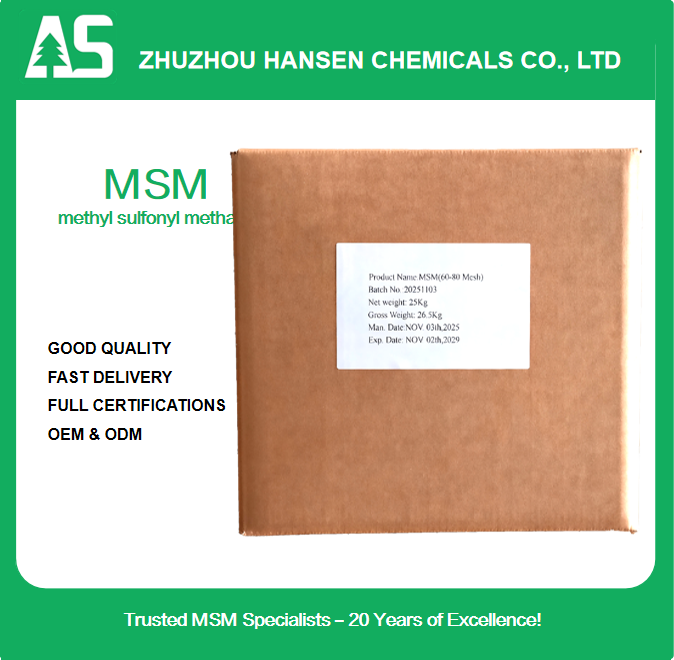 25KG MSM by standard export carton