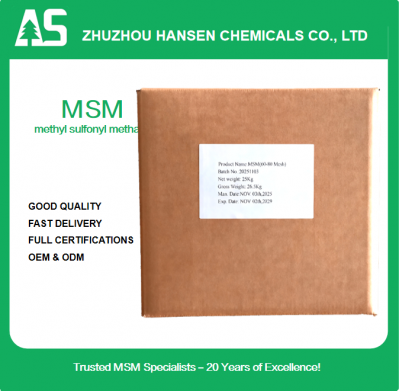 25KG MSM by standard export carton