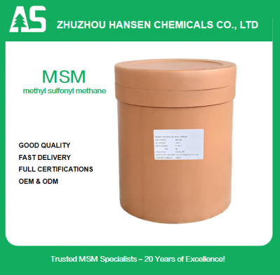 25KG MSM by round fiber drum